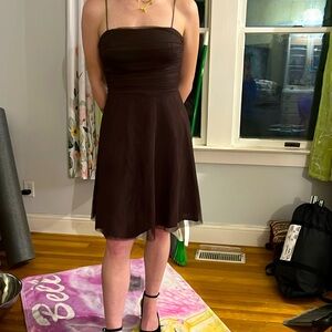 Brown dress. Size 10p.